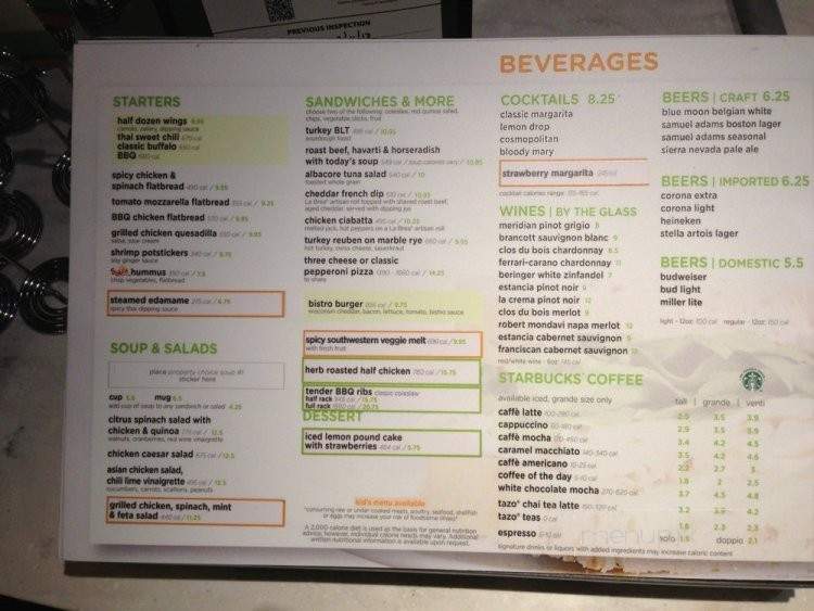 The Bistro at The Courtyard Marriott - Sacramento, CA menu_pic