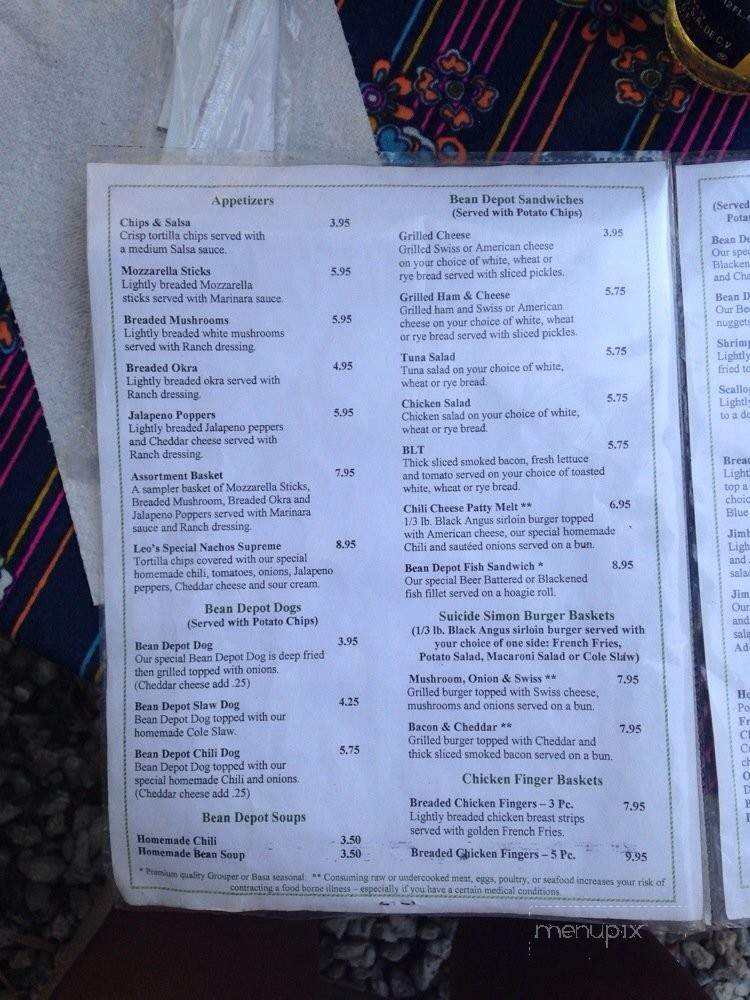 Bean Depot Cafe - Port Charlotte, FL menu_pic