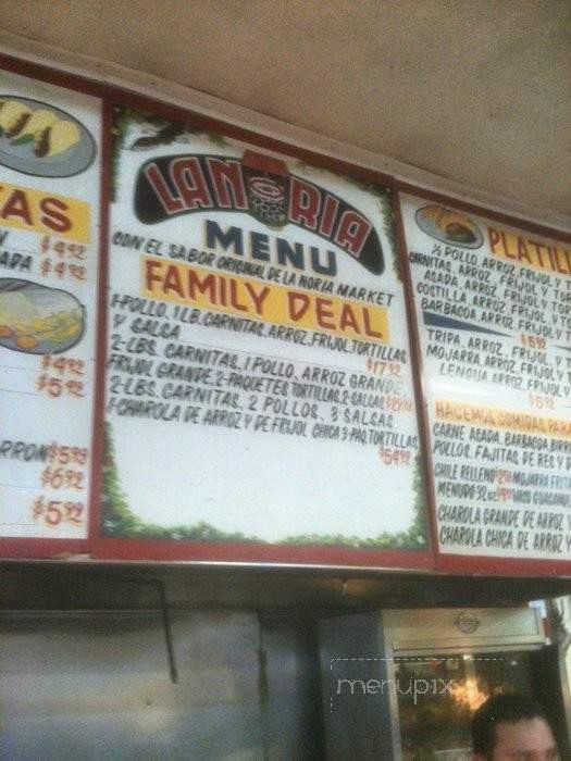 La Noria Market - Riverside, CA menu_pic