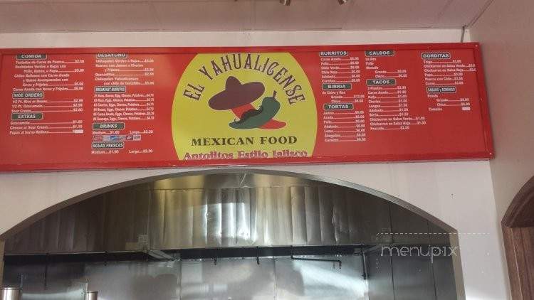 El Yahualicense Mexican Food - Perris, CA menu_pic