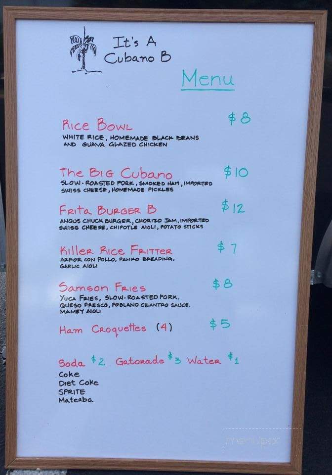 It's A Cubano B - Pompano Beach, FL menu_pic