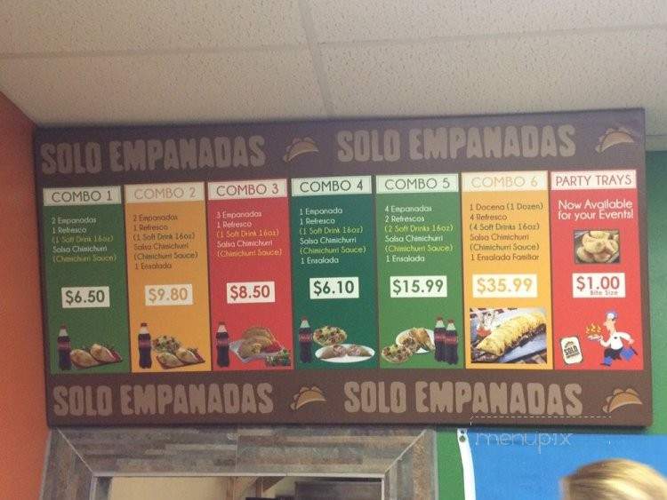 Solo Empanadas - Brownsville, TX menu_pic