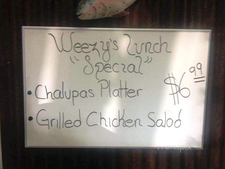 Weezy's - McAllen, TX menu_pic