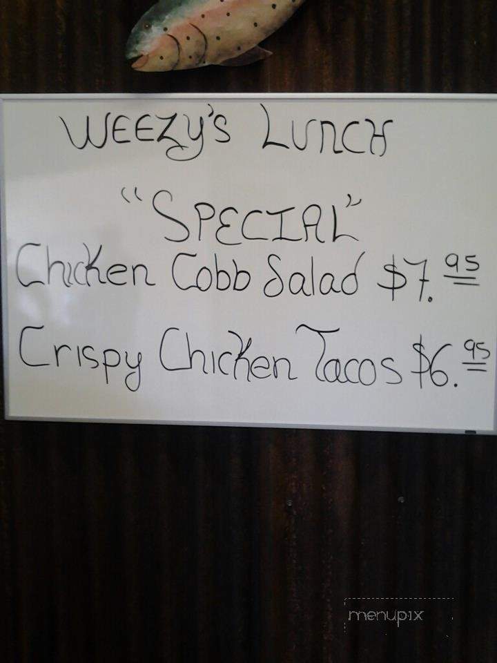 Weezy's - McAllen, TX menu_pic