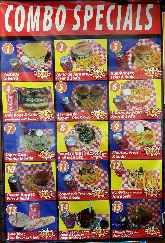 Universal Snacks - Laredo, TX menu_pic