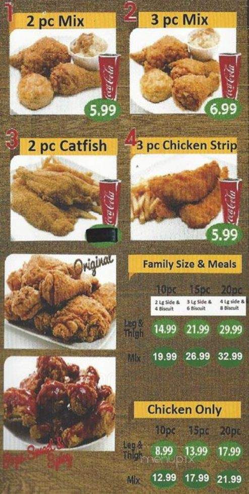 Paks Fried Chicken - Farmers Branch, TX menu_pic