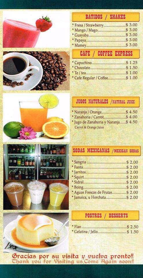 San Antonio - Passaic, NJ menu_pic
