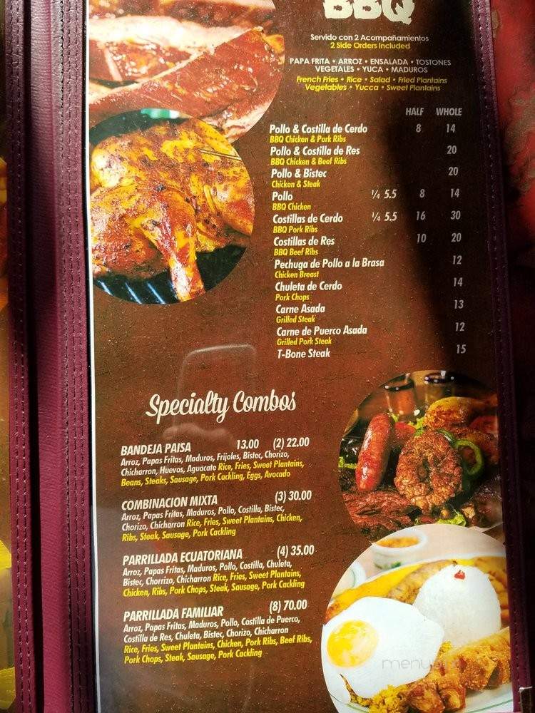 Churrasqueria Tipica - Orange, NJ menu_pic