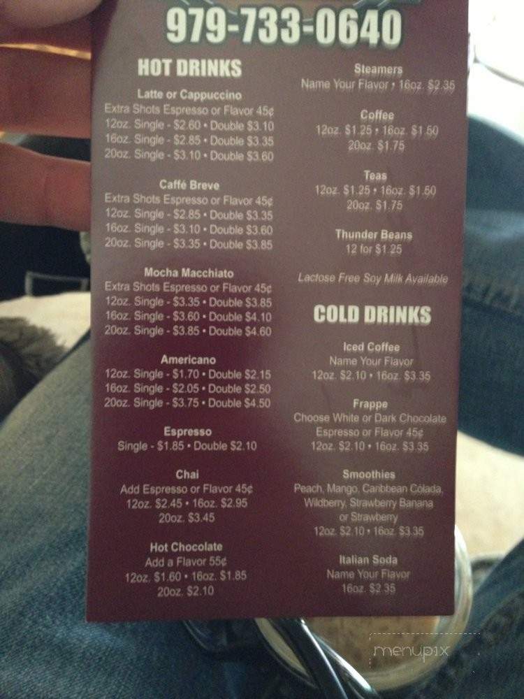 WC Beanery - Columbus, TX menu_pic