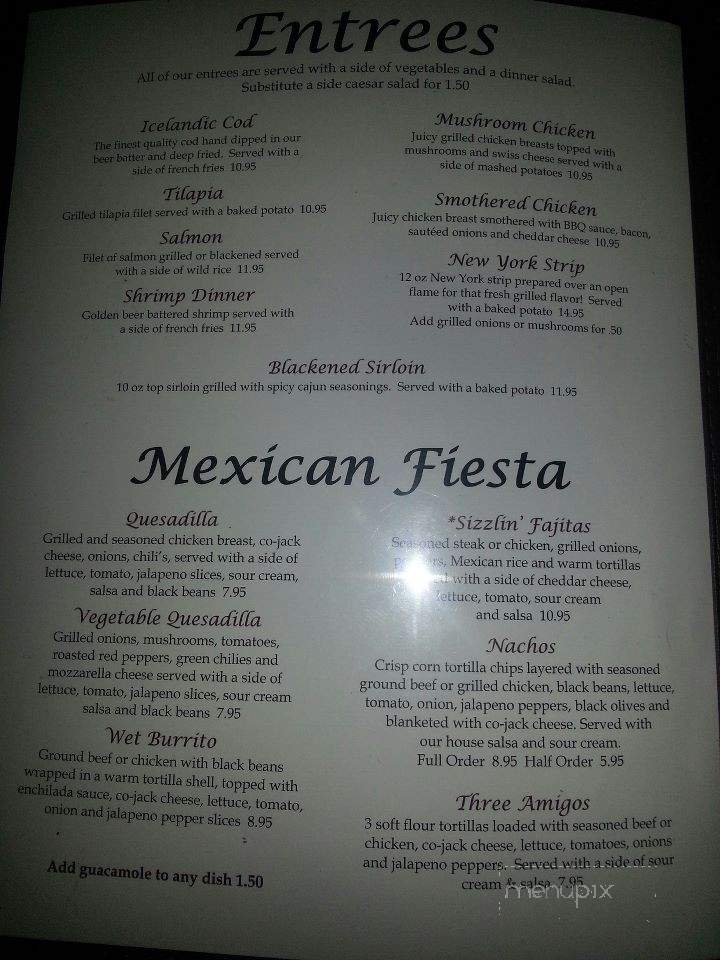 Charle's Bar & Grill - Westphalia, MI menu_pic