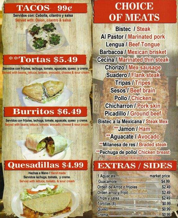 El Puesto - Cicero, IL menu_pic