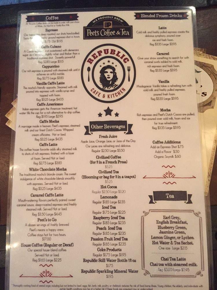 Republic Cafe - Las Vegas, NV menu_pic