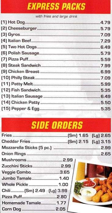 Hot Dog Express - Bloomingdale, IL menu_pic