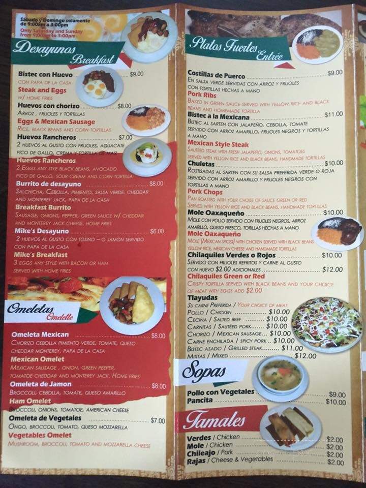Mike's Restaurant - Jersey City, NJ menu_pic