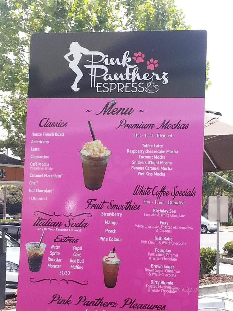 Pink Pantherz Expresso - Modesto, CA menu_pic