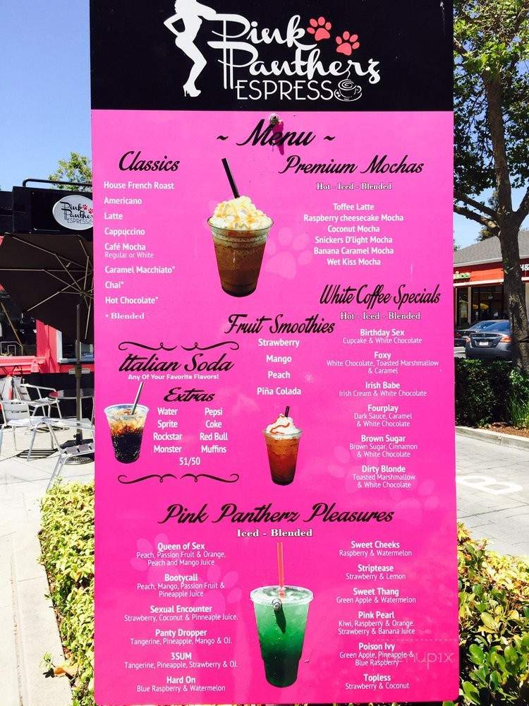 Pink Pantherz Expresso - Modesto, CA menu_pic
