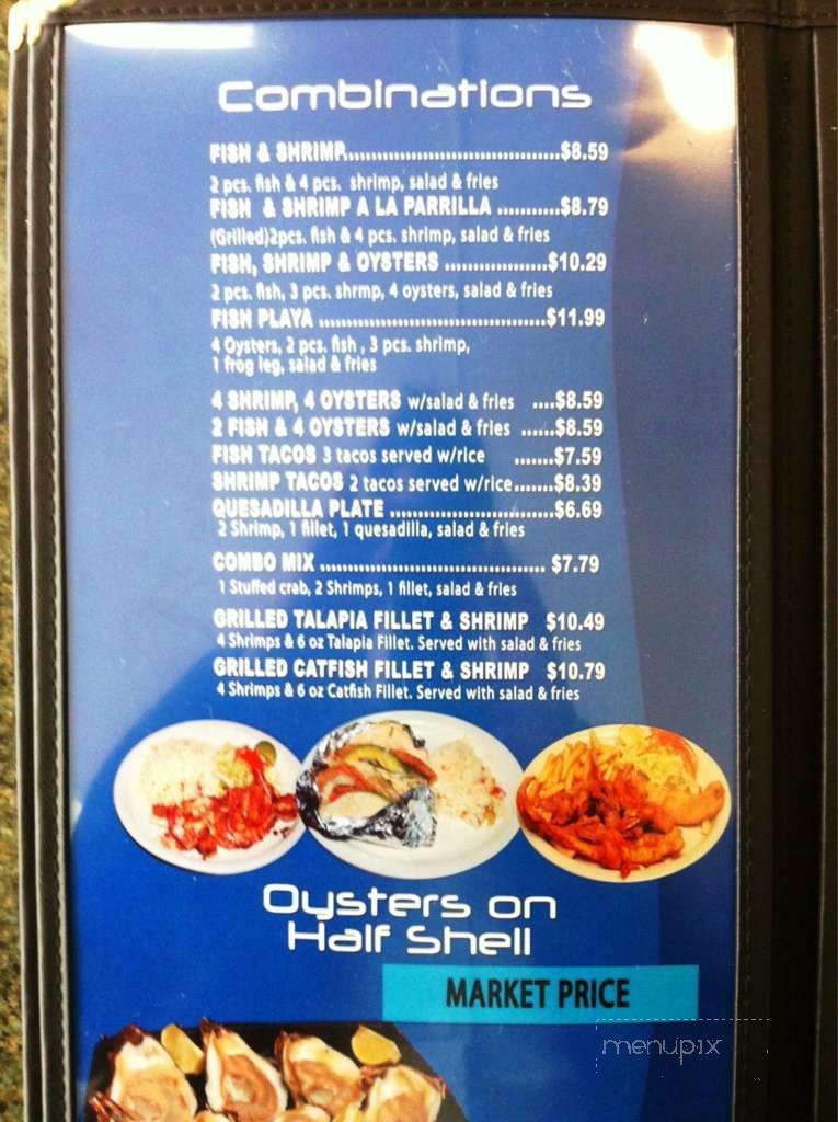 La Playa Seafood Restaurant - San Antonio, TX menu_pic