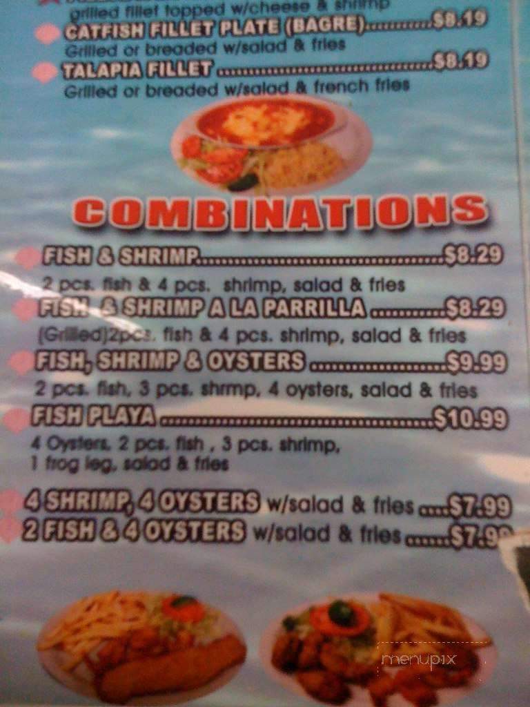 La Playa Seafood Restaurant - San Antonio, TX menu_pic