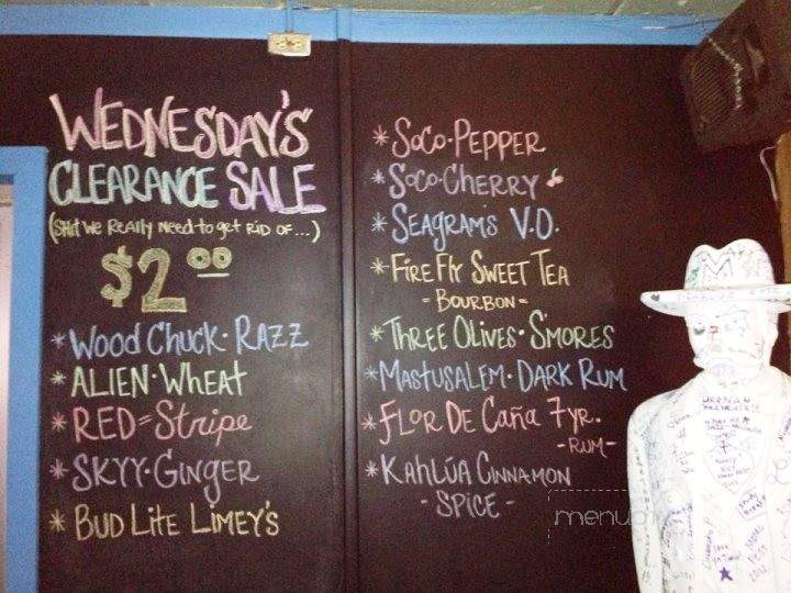 Martini Ranch - San Antonio, TX menu_pic