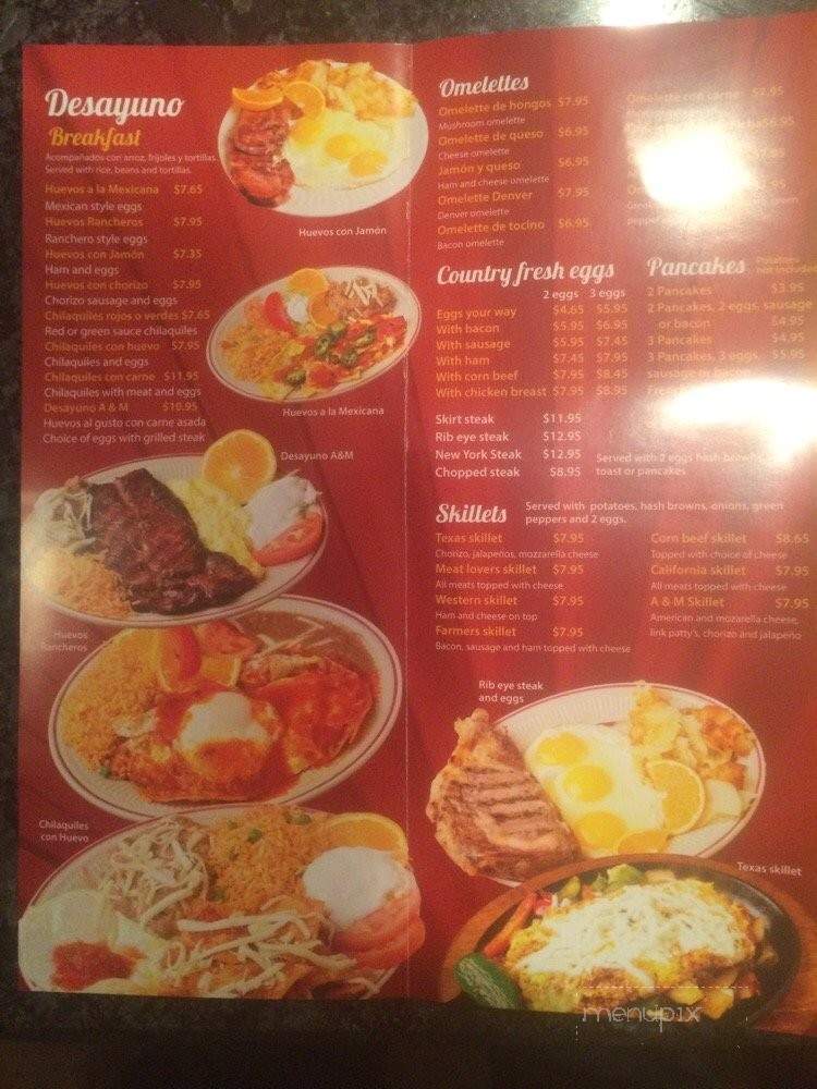 A&M Family Restaurant - Dyer, IN menu_pic