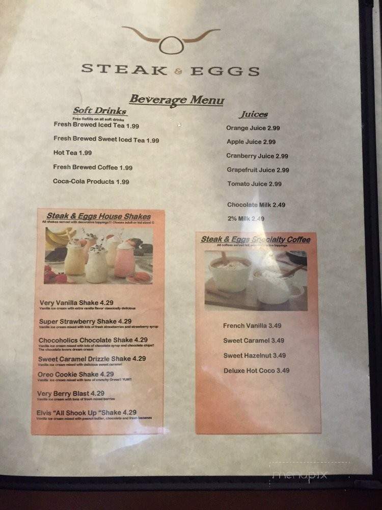 Steak & Eggs - Mobile, AL menu_pic
