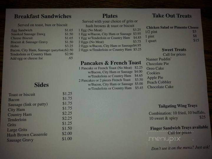 Oh My Lard - Elm City, NC menu_pic