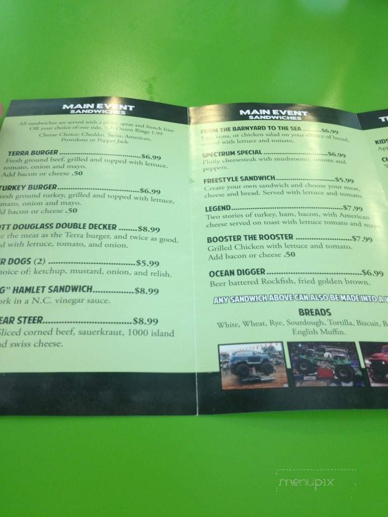 Diggers Diner - Poplar Branch, NC menu_pic