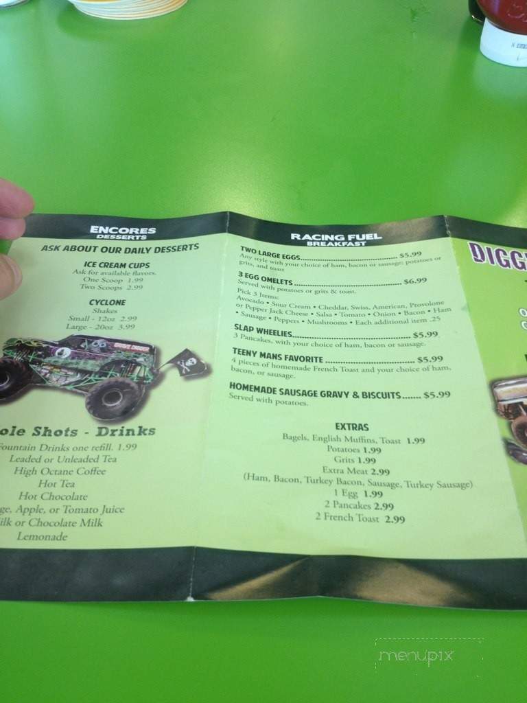 Diggers Diner - Poplar Branch, NC menu_pic