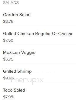 Fiesta Mexicana - Tuscumbia, AL menu_pic
