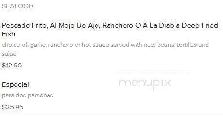 Fiesta Mexicana - Tuscumbia, AL menu_pic