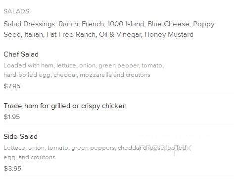 The Bull Pen - Fremont, IN menu_pic