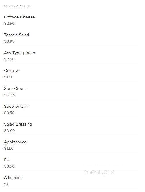 The Bull Pen - Fremont, IN menu_pic