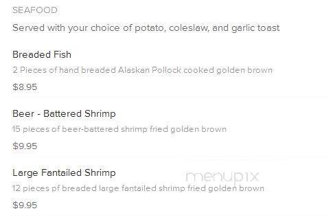 The Bull Pen - Fremont, IN menu_pic