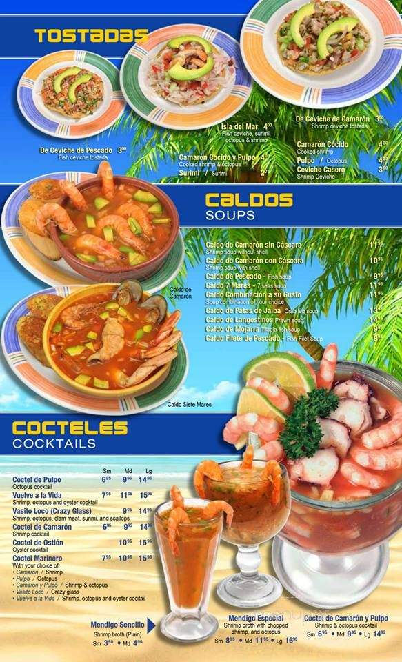 Isla del Mar #4 Mariscos Estilo Nayarit - Kenosha, WI menu_pic