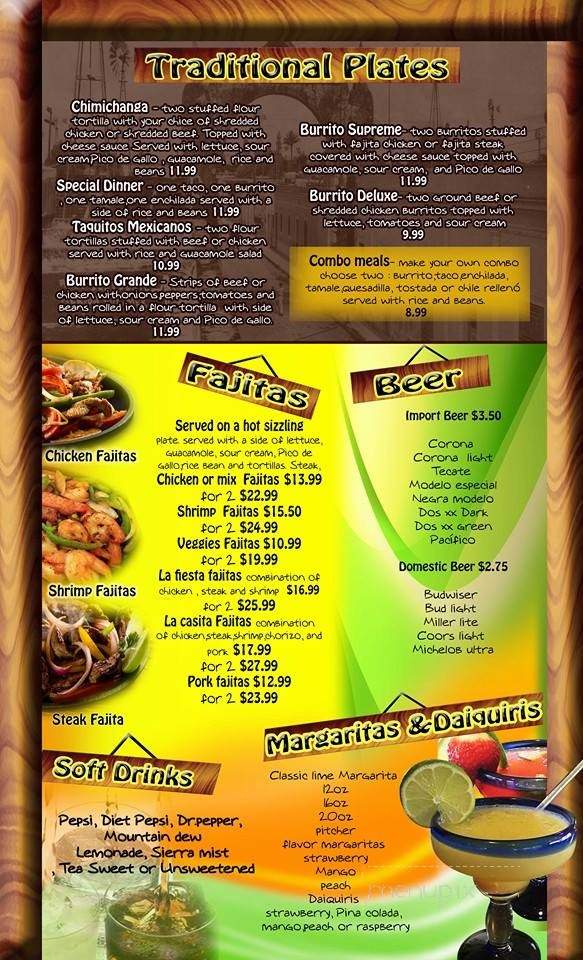Mi Casita Mexican Restaurant - Radcliff, KY menu_pic