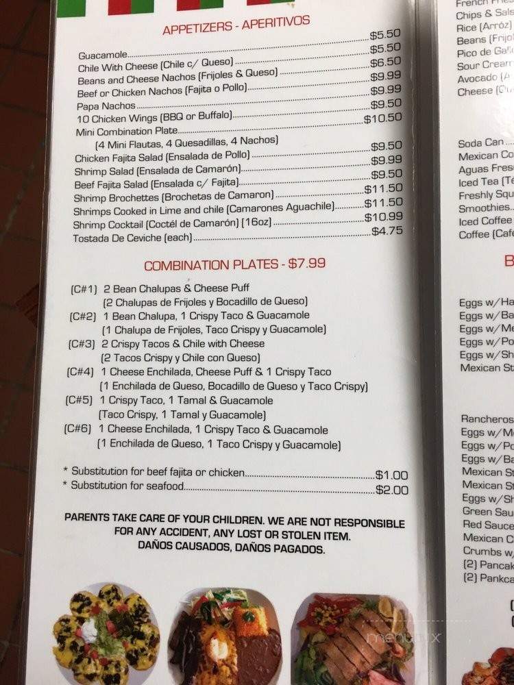 Los Campesinos Mexican Restaurant - Houston, TX menu_pic