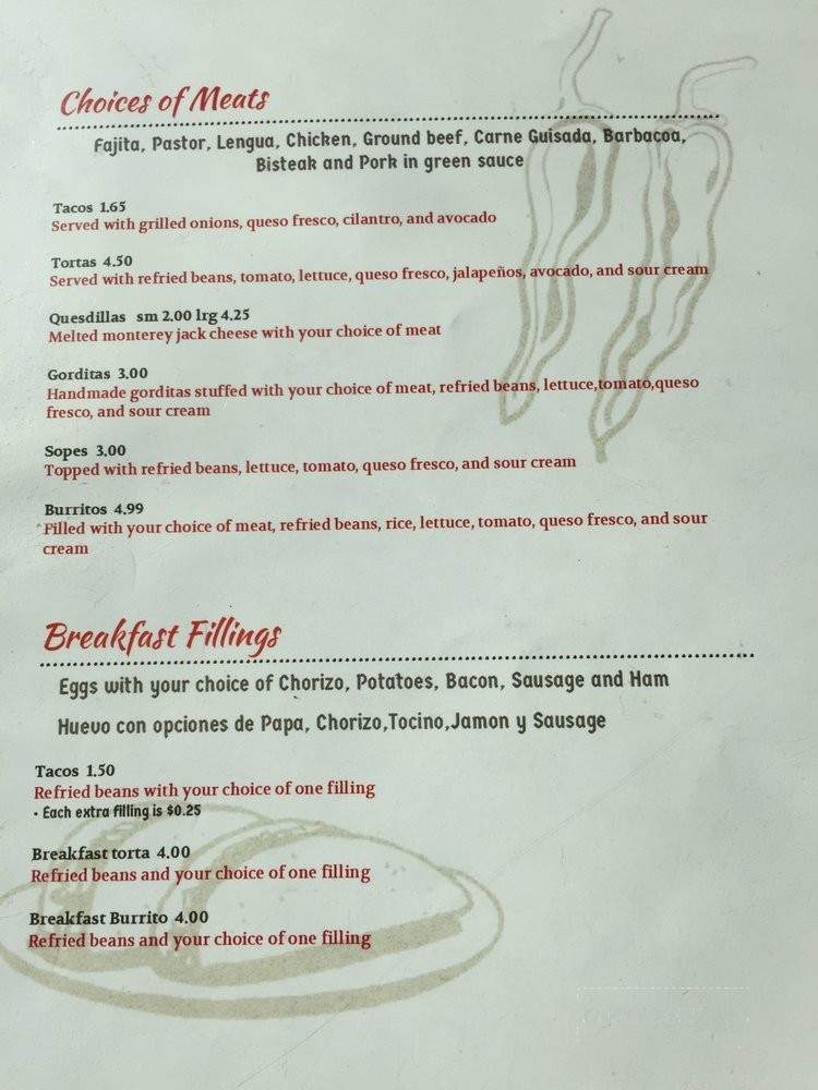 Los Gemelos Taqueria - Houston, TX menu_pic