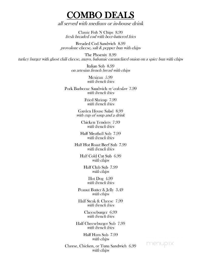 Pownall's Bistro - Martinsburg, WV menu_pic