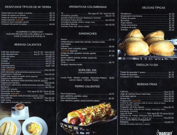 Juan Cafe - Miami, FL menu_pic