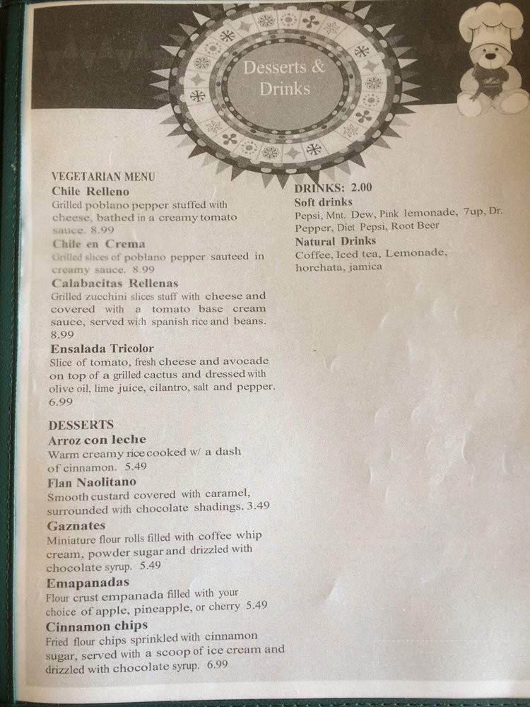 Mati's Kitchen Mexican Restaurant - Big Piney, WY menu_pic