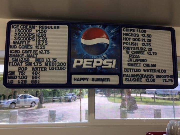 Kendrick Park Ice Cream Stand - Sheridan, WY menu_pic