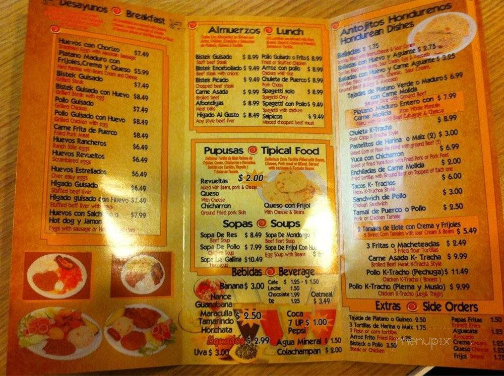 El Sabor K-Tracho - Los Angeles, CA menu_pic