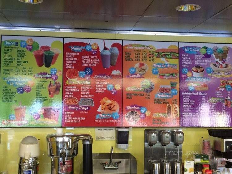 Splash Fruit & Juice Bar - Montebello, CA menu_pic