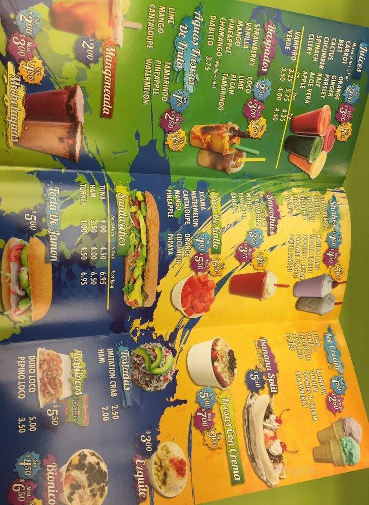 Splash Fruit & Juice Bar - Montebello, CA menu_pic