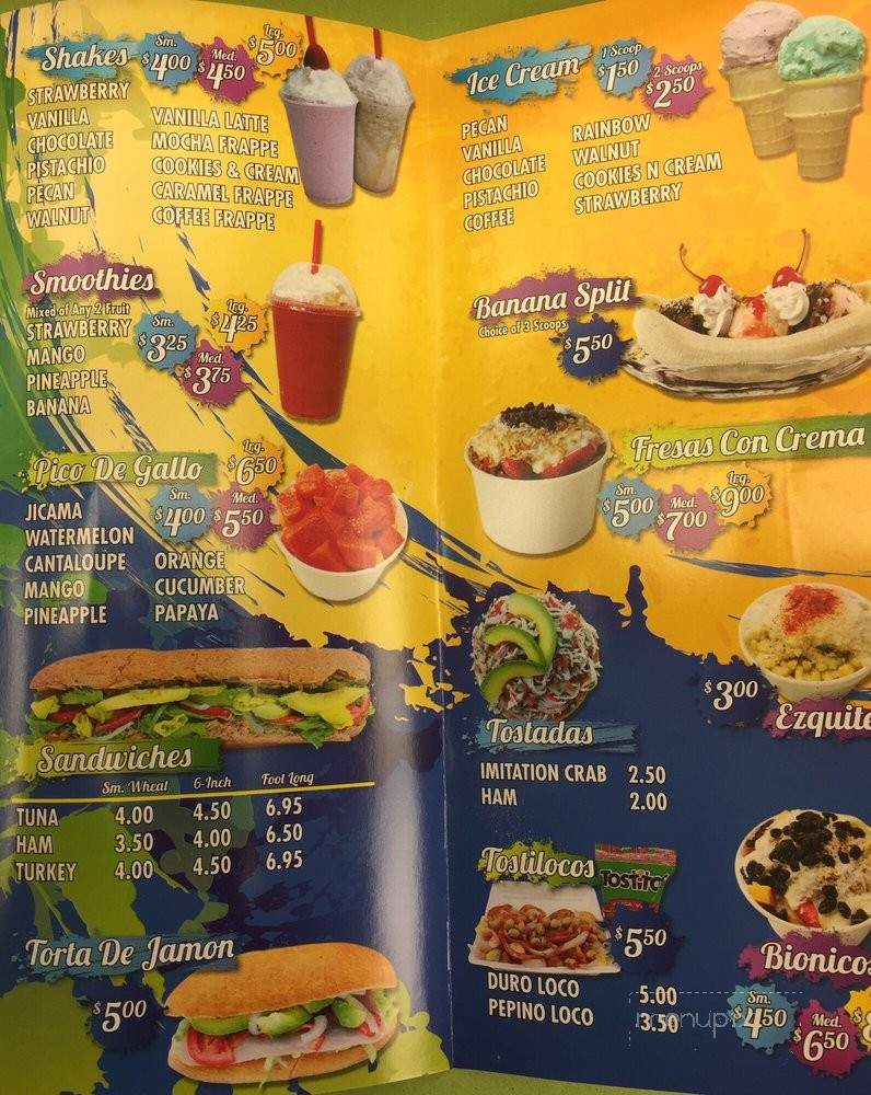 Splash Fruit & Juice Bar - Montebello, CA menu_pic