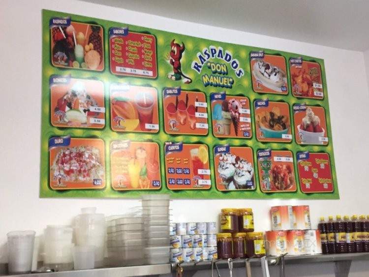 Raspados Don Manuel - Los Angeles, CA menu_pic