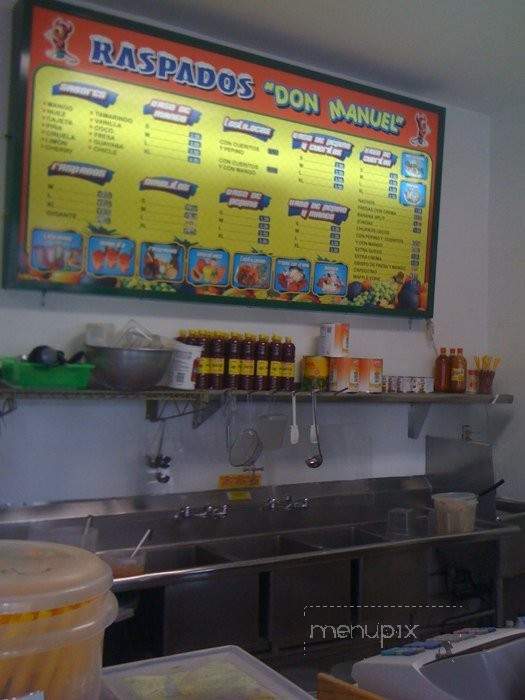 Raspados Don Manuel - Los Angeles, CA menu_pic