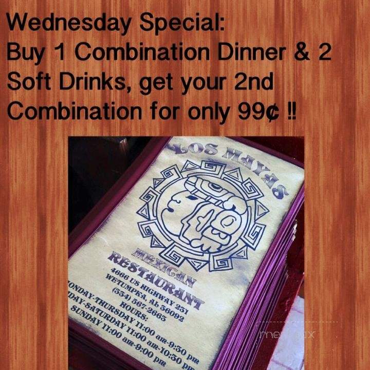 Los Mayas - Wetumpka, AL menu_pic