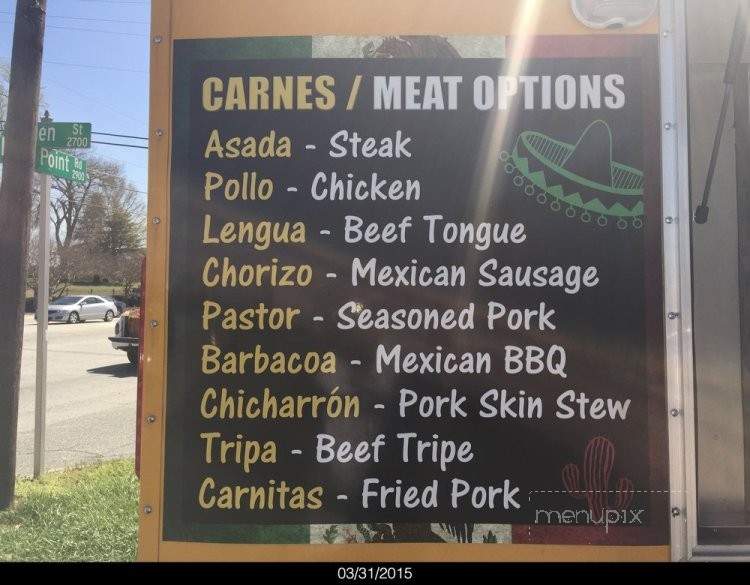 Taqueria El Torito - Greensboro, NC menu_pic