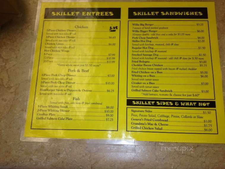 Wilkes Skillet - High Point, NC menu_pic